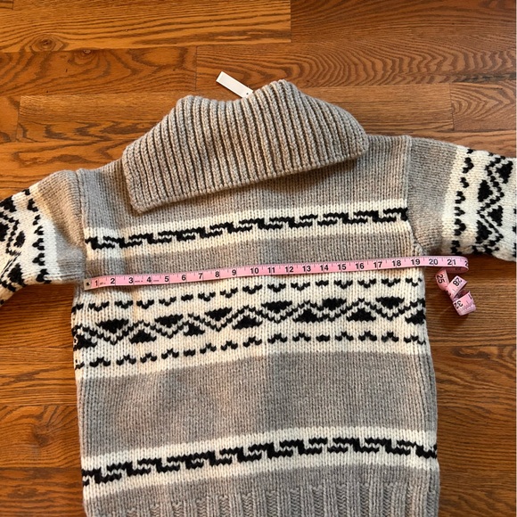 Madewell Fair Isle zip front Cardigan jacket in wool, size small - Picture 8 of 14